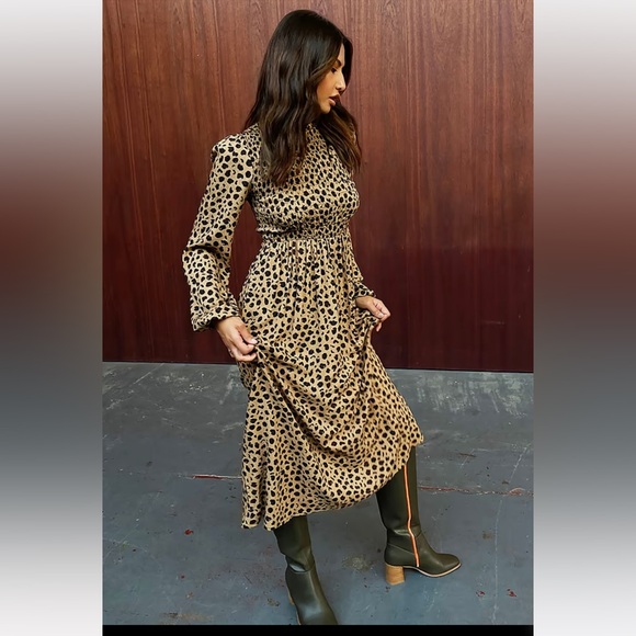 Never Fully Dressed Leopard Swedish Dress - Picture 5 of 9